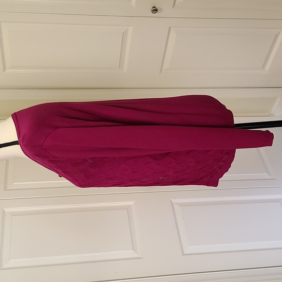 Talbots Cardigan Raspberry Medium - Picture 3 of 9